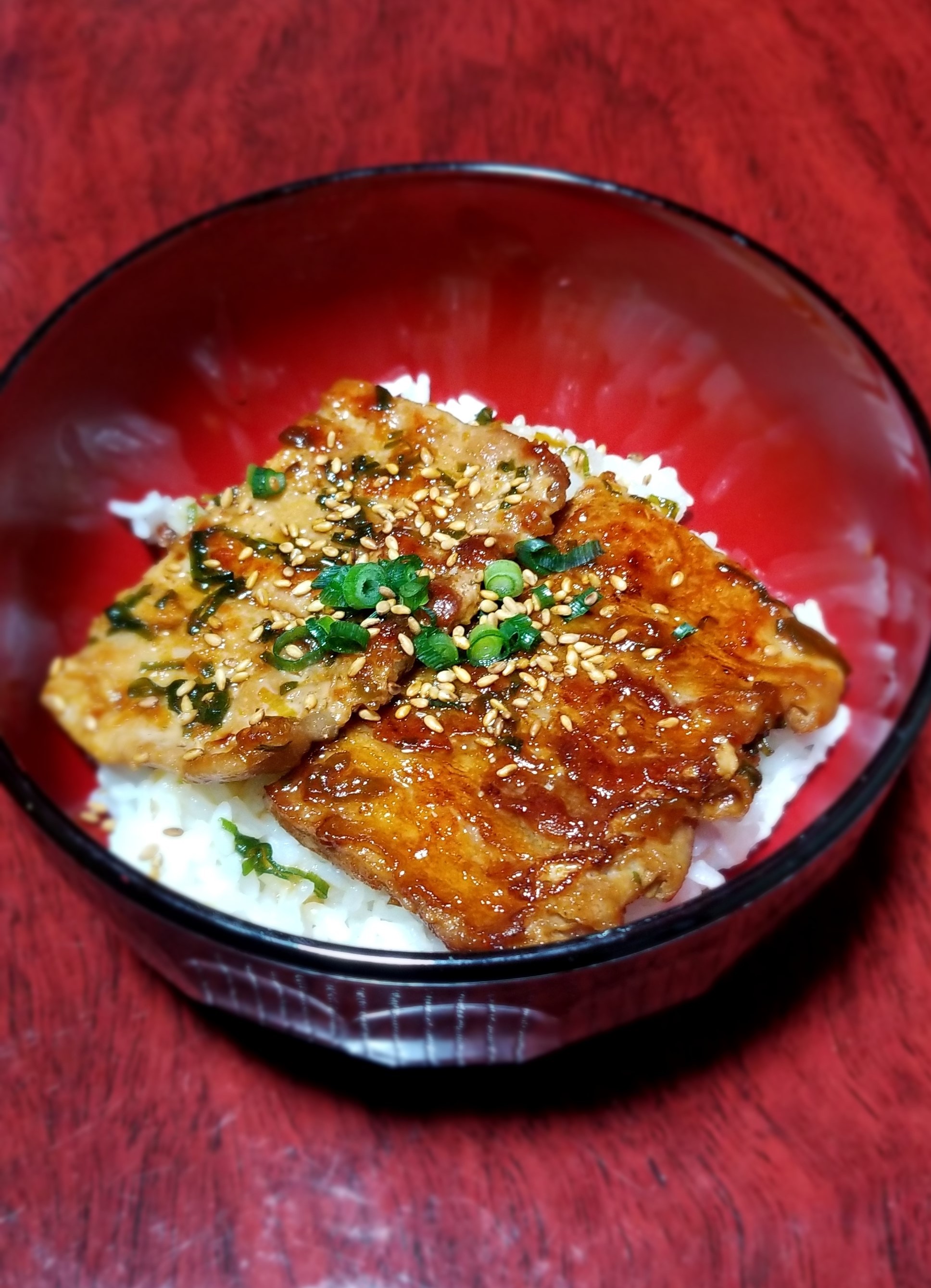 豚肉の照り焼き丼